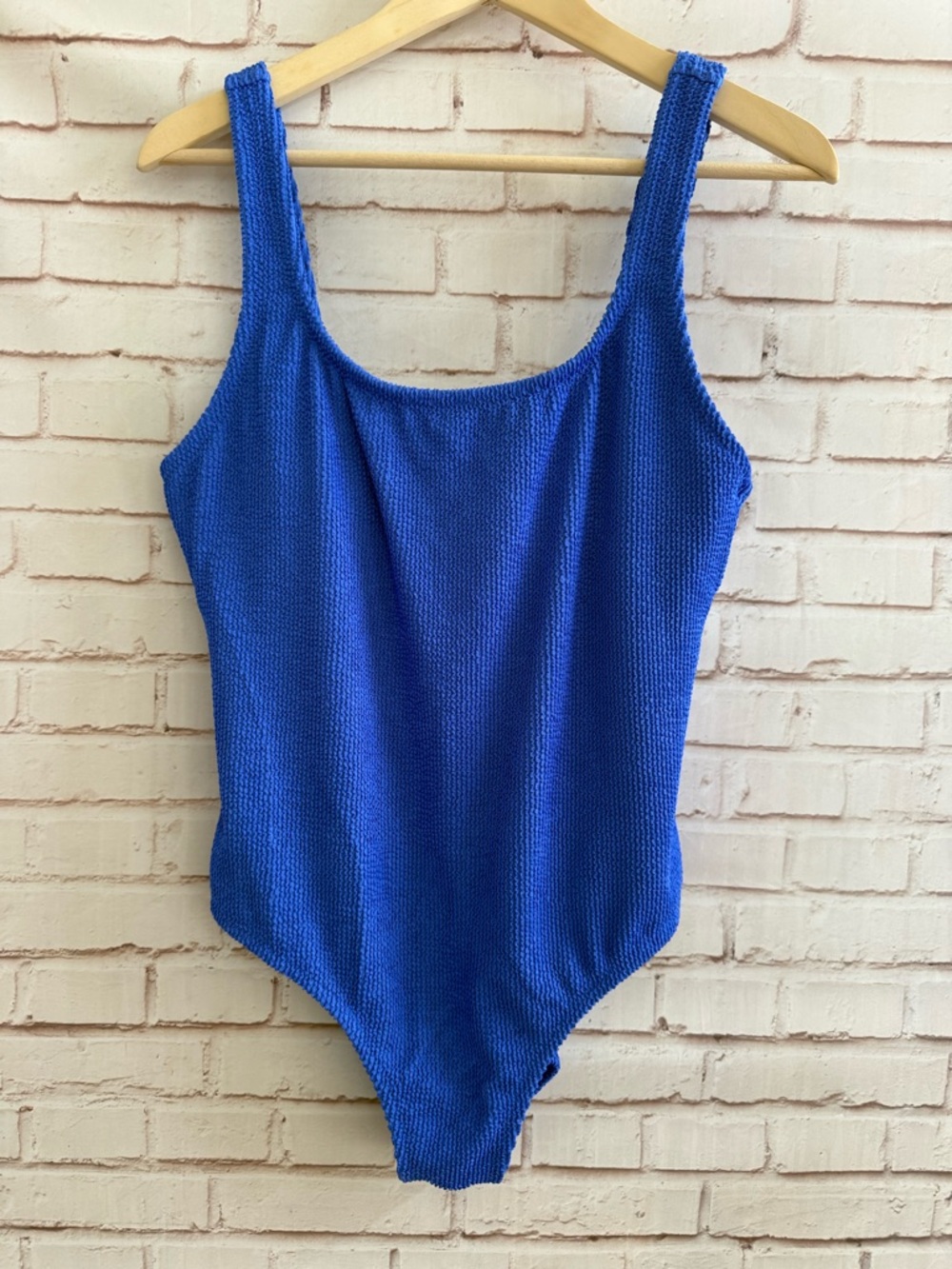 Royal Blue Textured One-Piece‎ Swimsuit